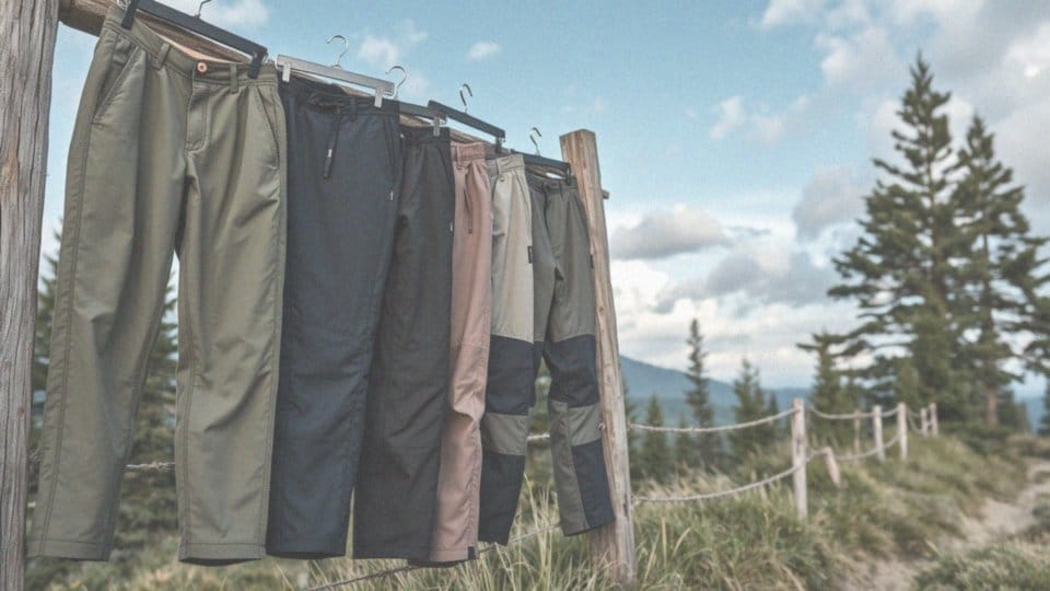 Jakie rodzaje spodni wchodzą w skład odzieży outdoorowej damskiej?