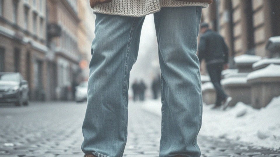 Jak dopasować luźne dżinsy do zimowych stylizacji?